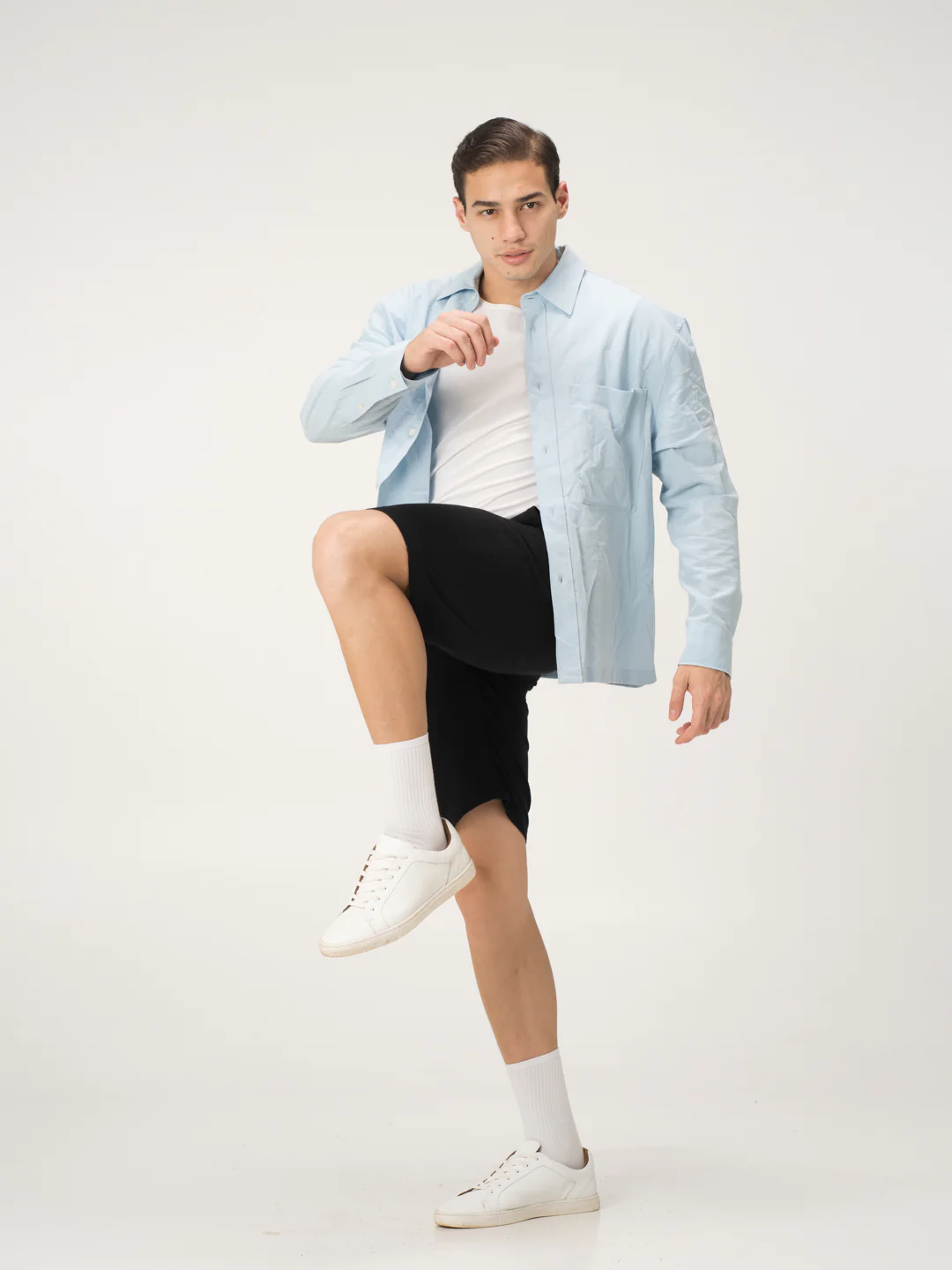 Belvidere Black All Day Lounge Cotton Shorts - Image 9