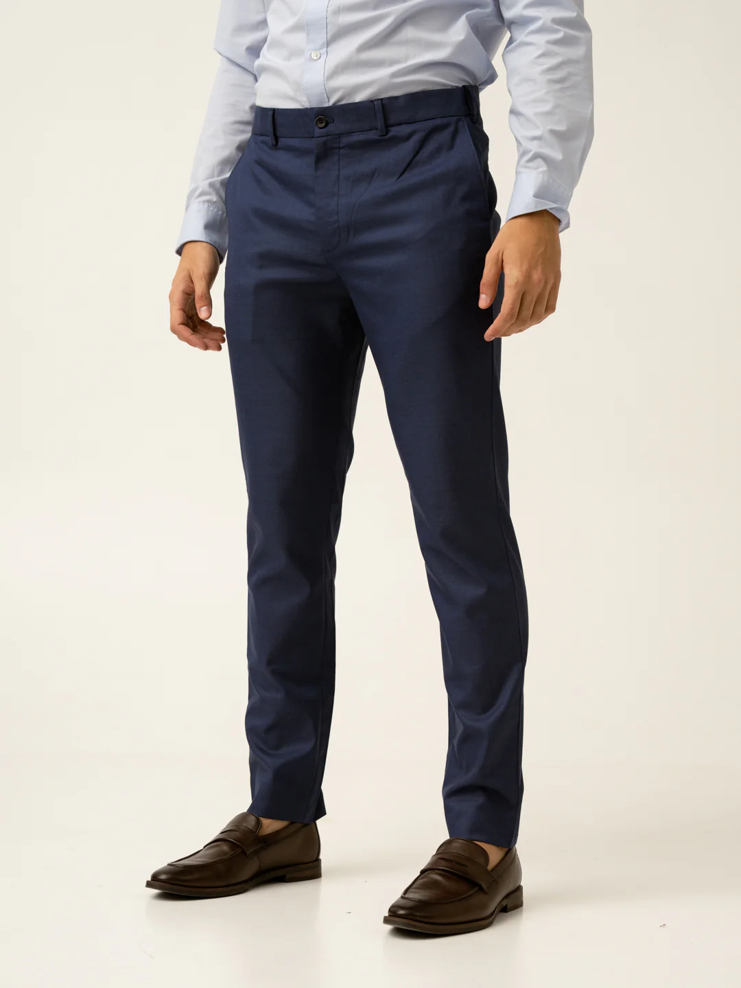 Billy Blue Textured Formal Pants - Image 8