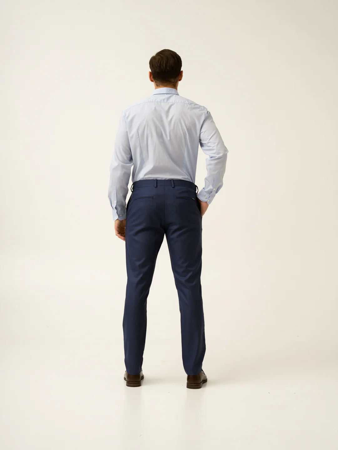 Billy Blue Textured Formal Pants - Image 9