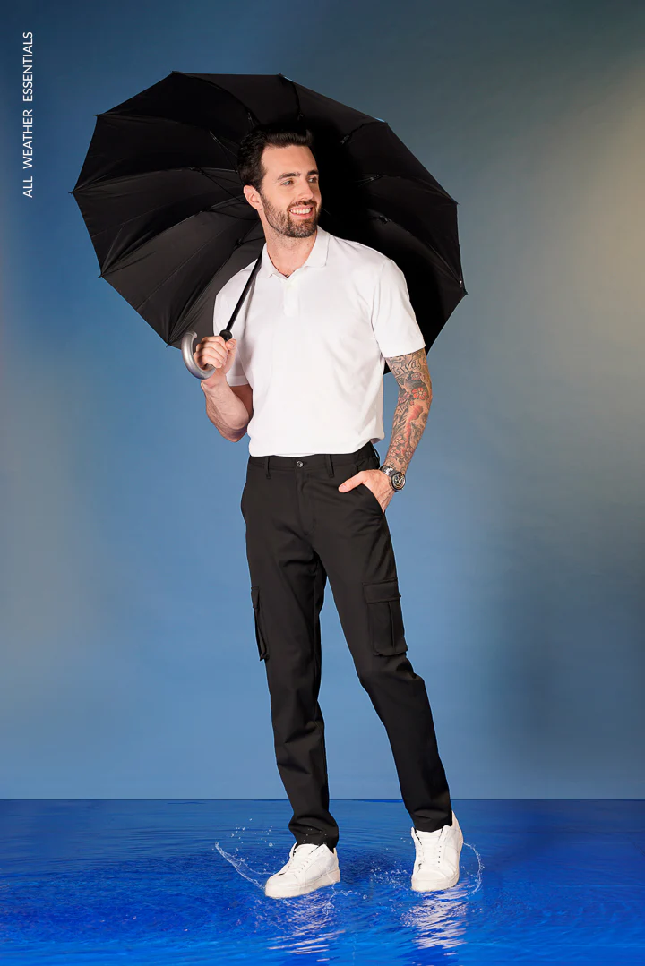 Black All Weather Cargo Stretch Pants - Image 6