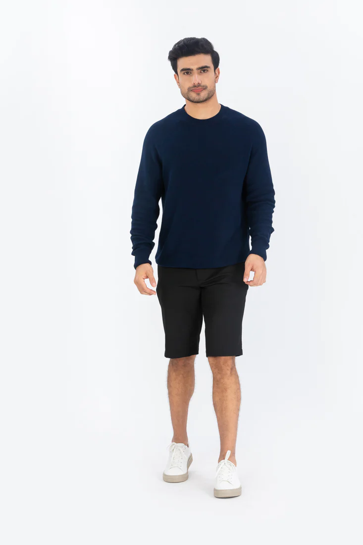 Black All Weather Stretch Chino Shorts - Image 2
