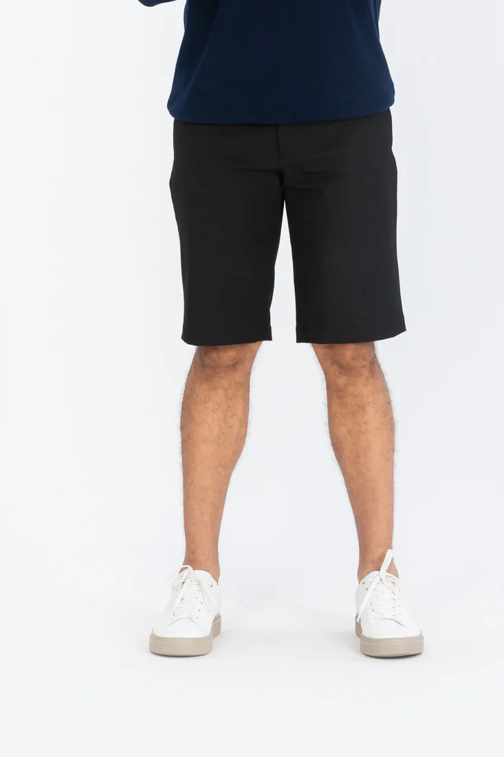 Black All Weather Stretch Chino Shorts - Image 4