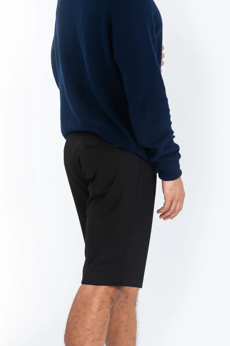 Black All Weather Stretch Chino Shorts - Image 5