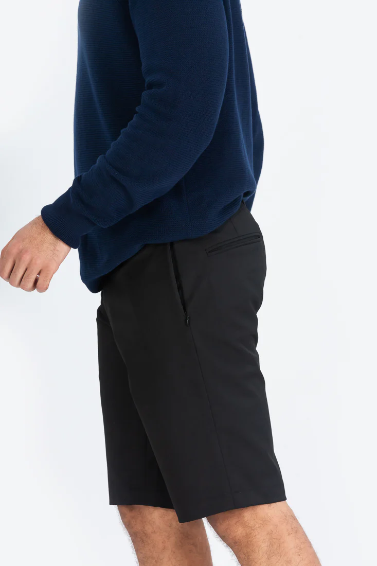 Black All Weather Stretch Chino Shorts - Image 6