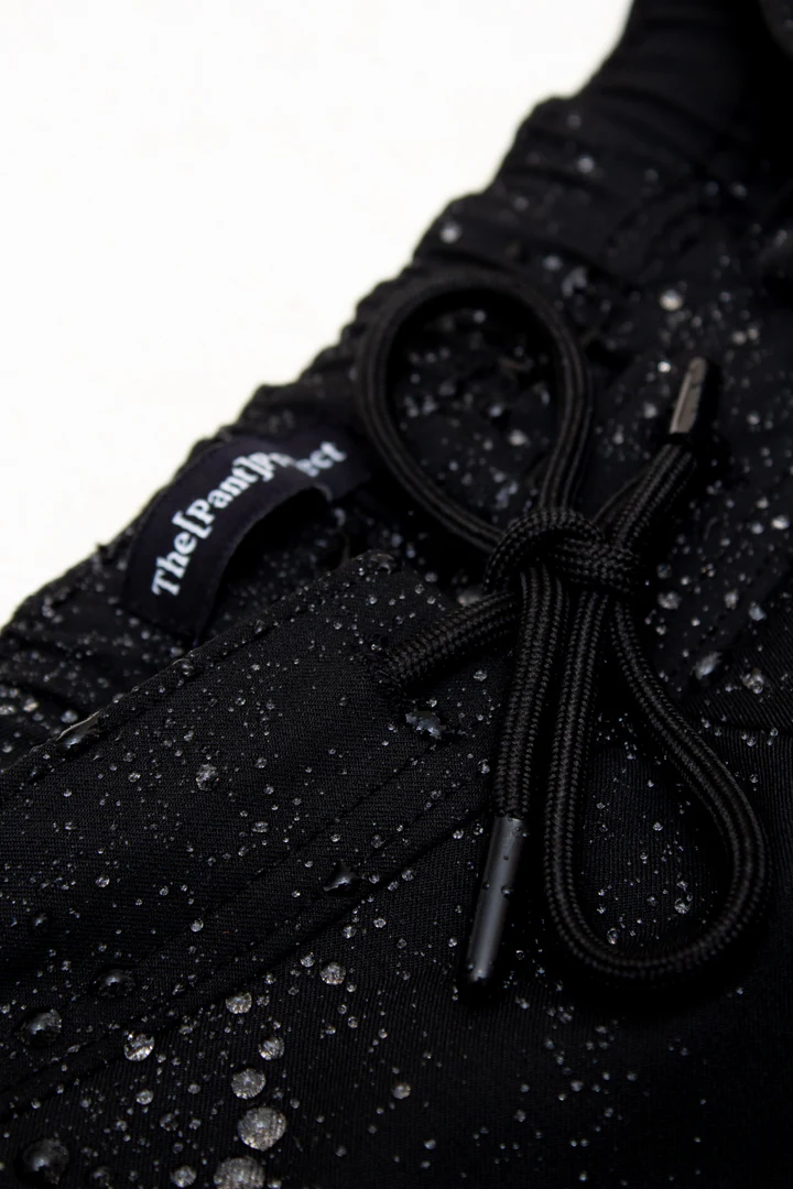Black All Weather Stretch Drawstring Shorts - Image 2