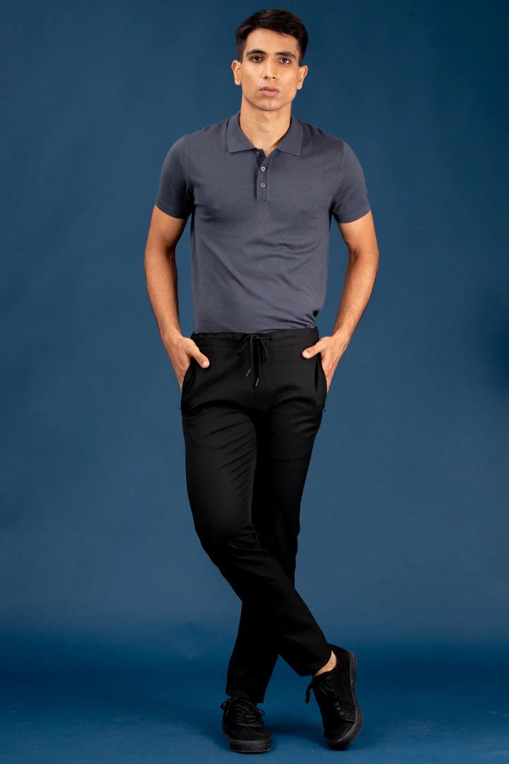 Black All Weather Stretch Joggers - Image 4
