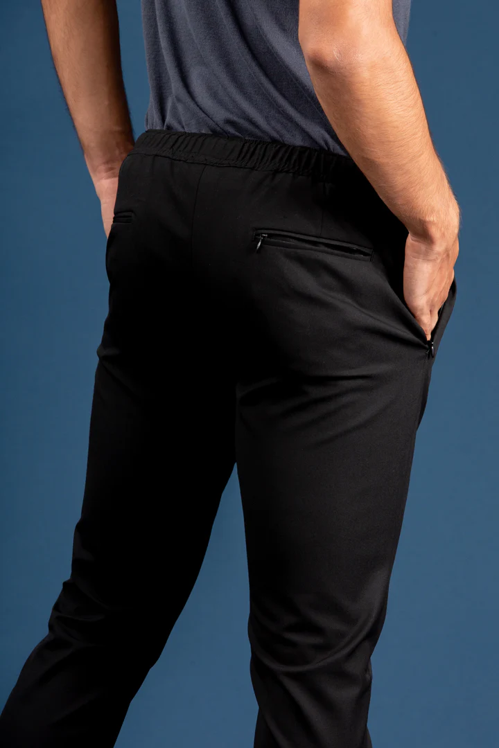 Black All Weather Stretch Joggers - Image 5