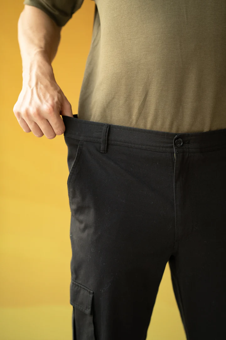 Black Shadow Stretch Cargo Pants - Image 3