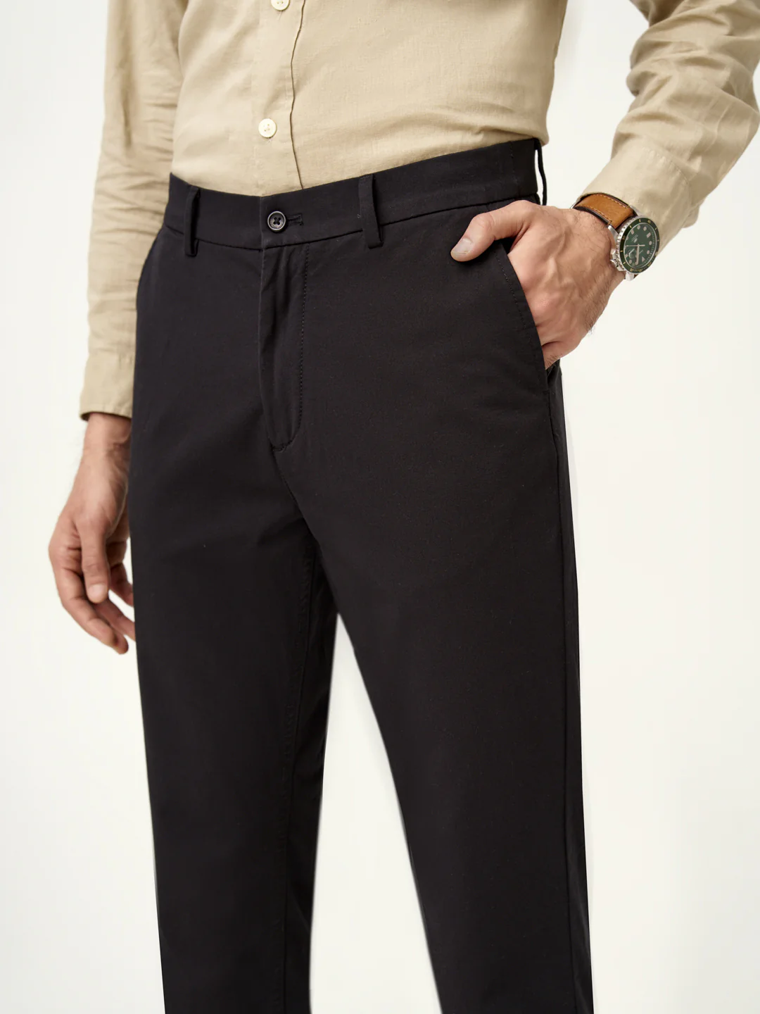 Black Shadow Stretch Chinos - Image 11