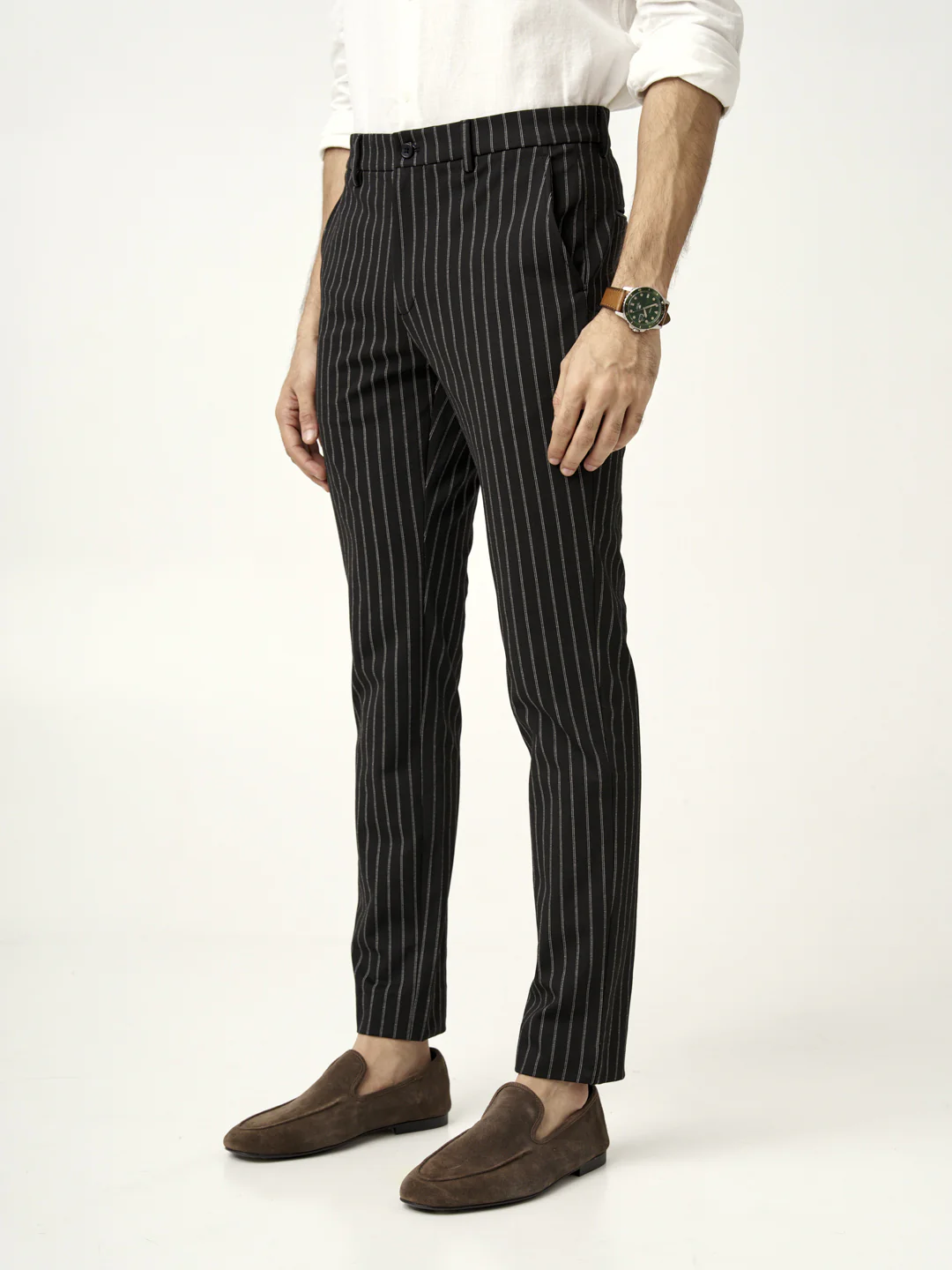 Black Stripe Power-Stretch Pants - Image 10