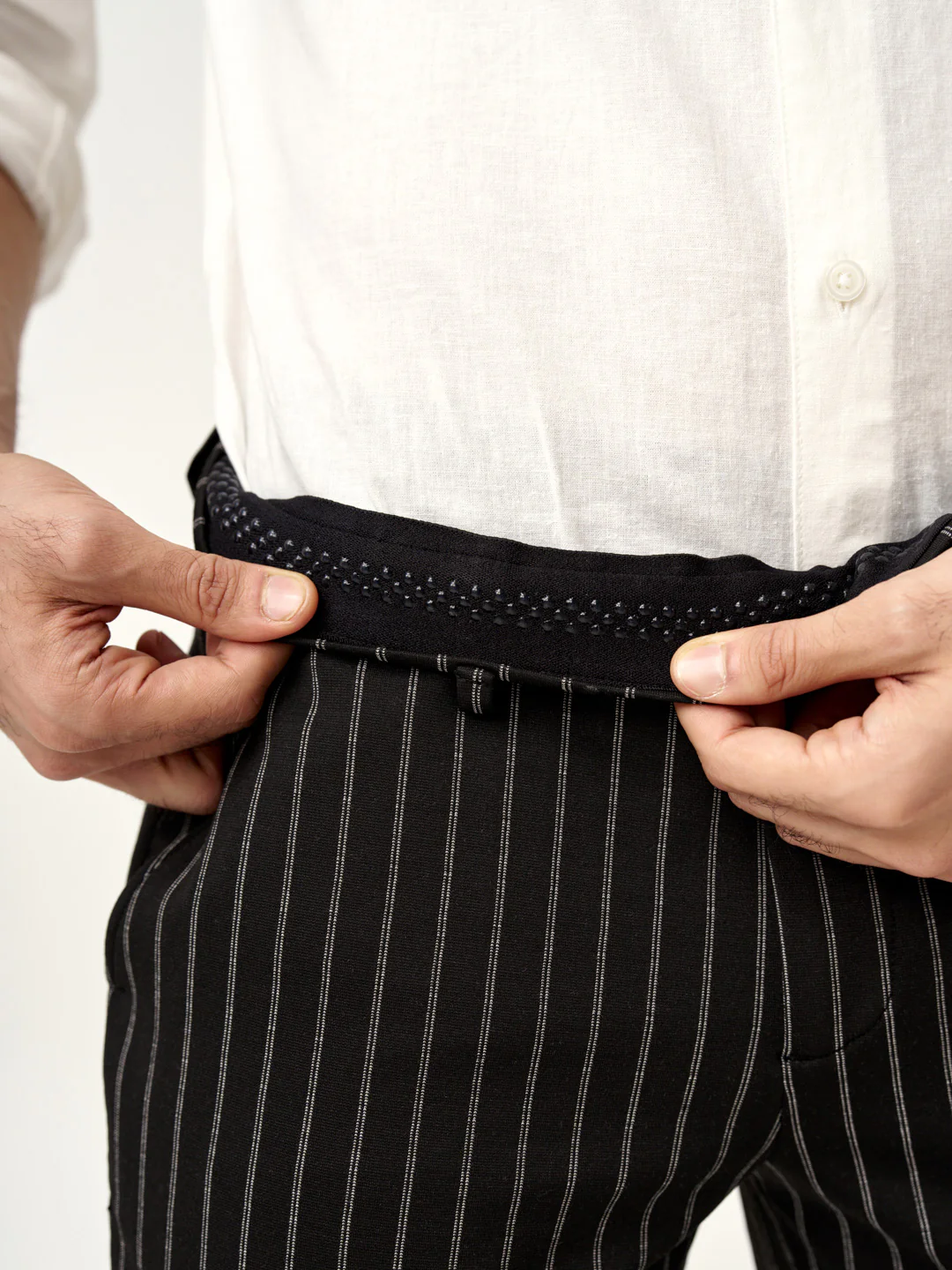 Black Stripe Power-Stretch Pants - Image 4