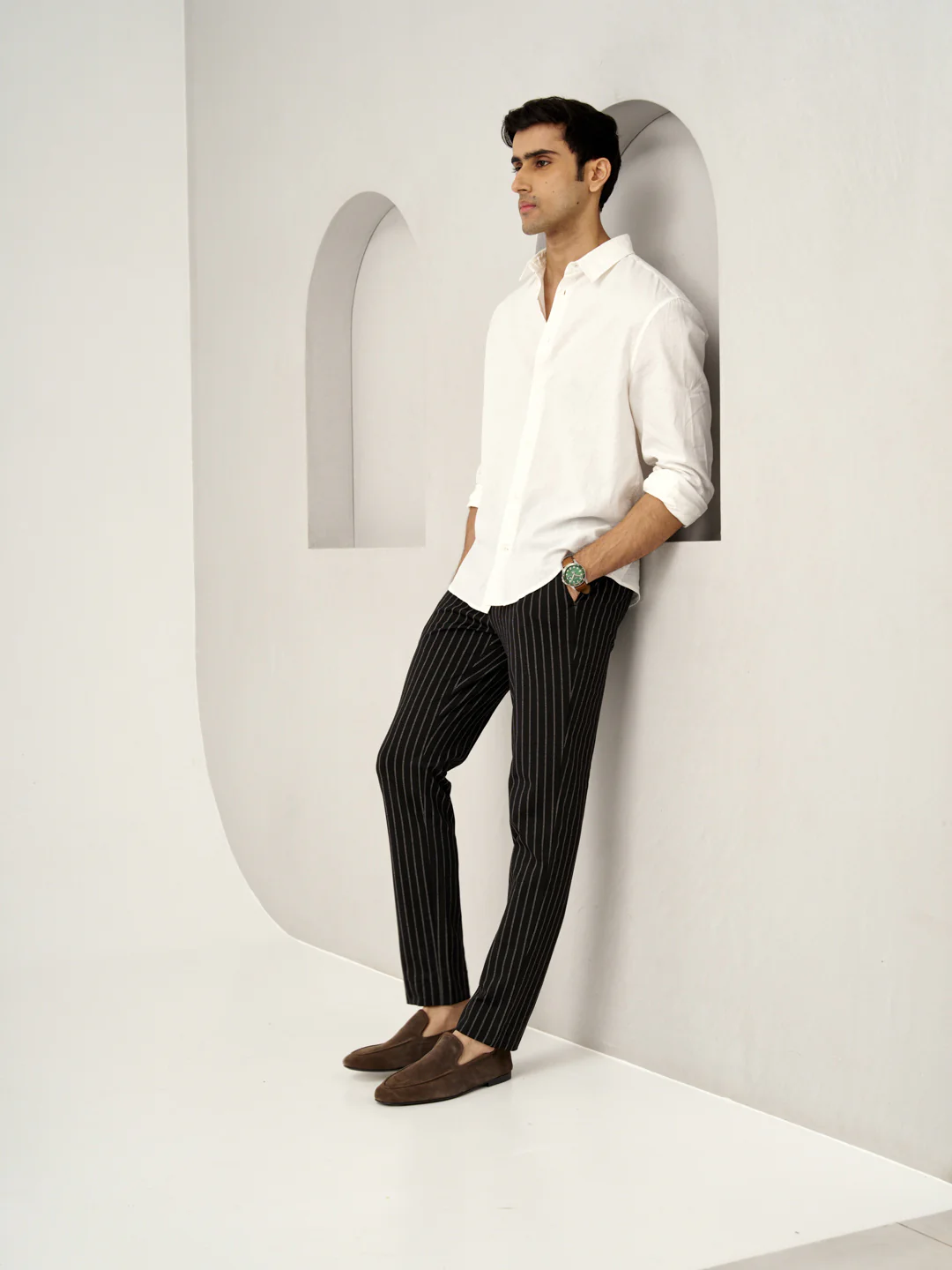 Black Stripe Power-Stretch Pants - Image 7