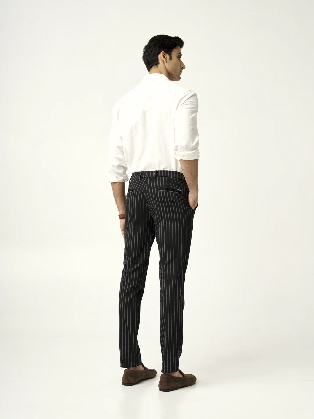 Black Stripe Power-Stretch Pants - Image 9