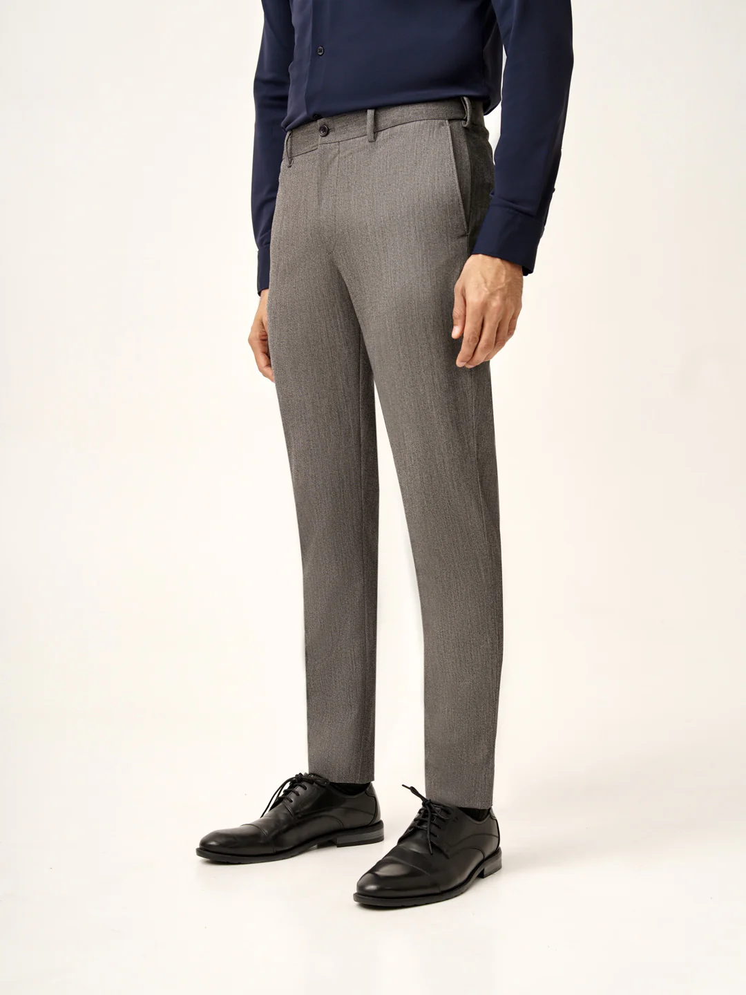 Black & White Textured All Weather Stretch Pants - Image 9