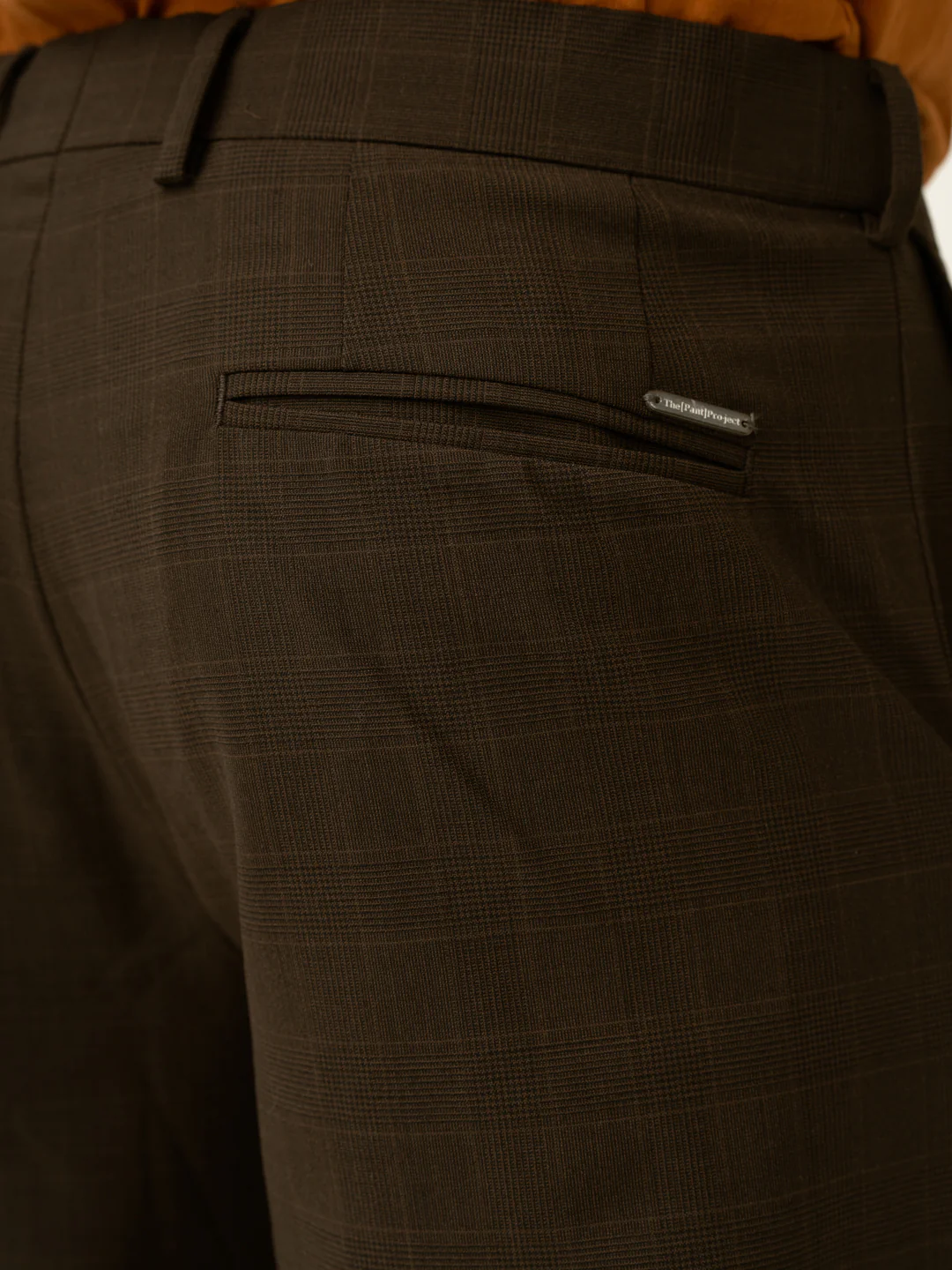 Bond Brown Checks Merino Wool Pants - Image 9
