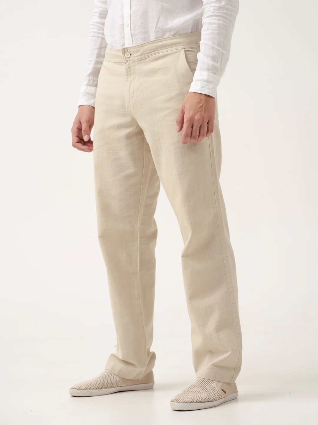 Bondi Beige All Day Lounge Cotton Pants - Image 11