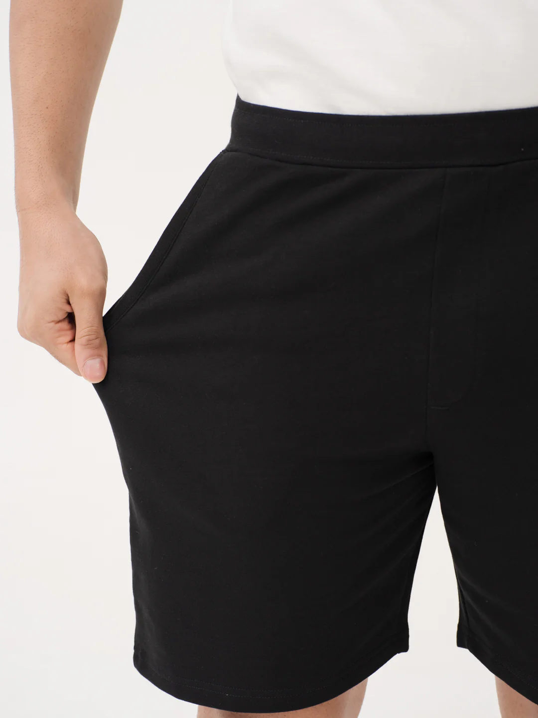Bonfire Black Relaxed Fit Sweatshorts - Image 3