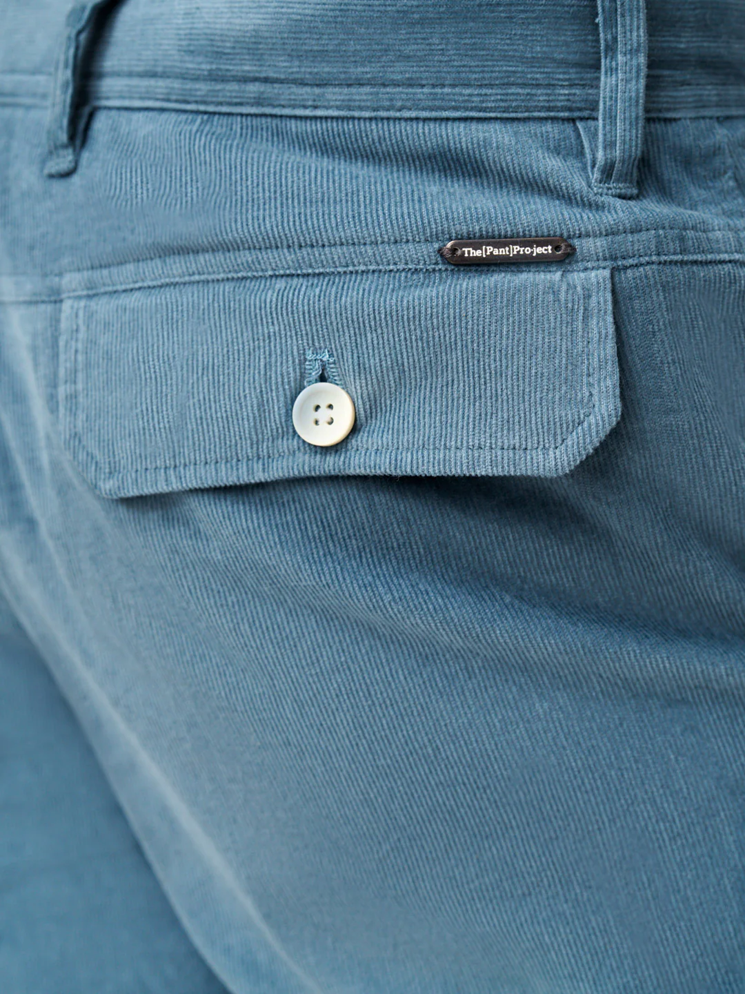 BoraBora Blue Corduroy Stretch Cargo Pants - Image 5