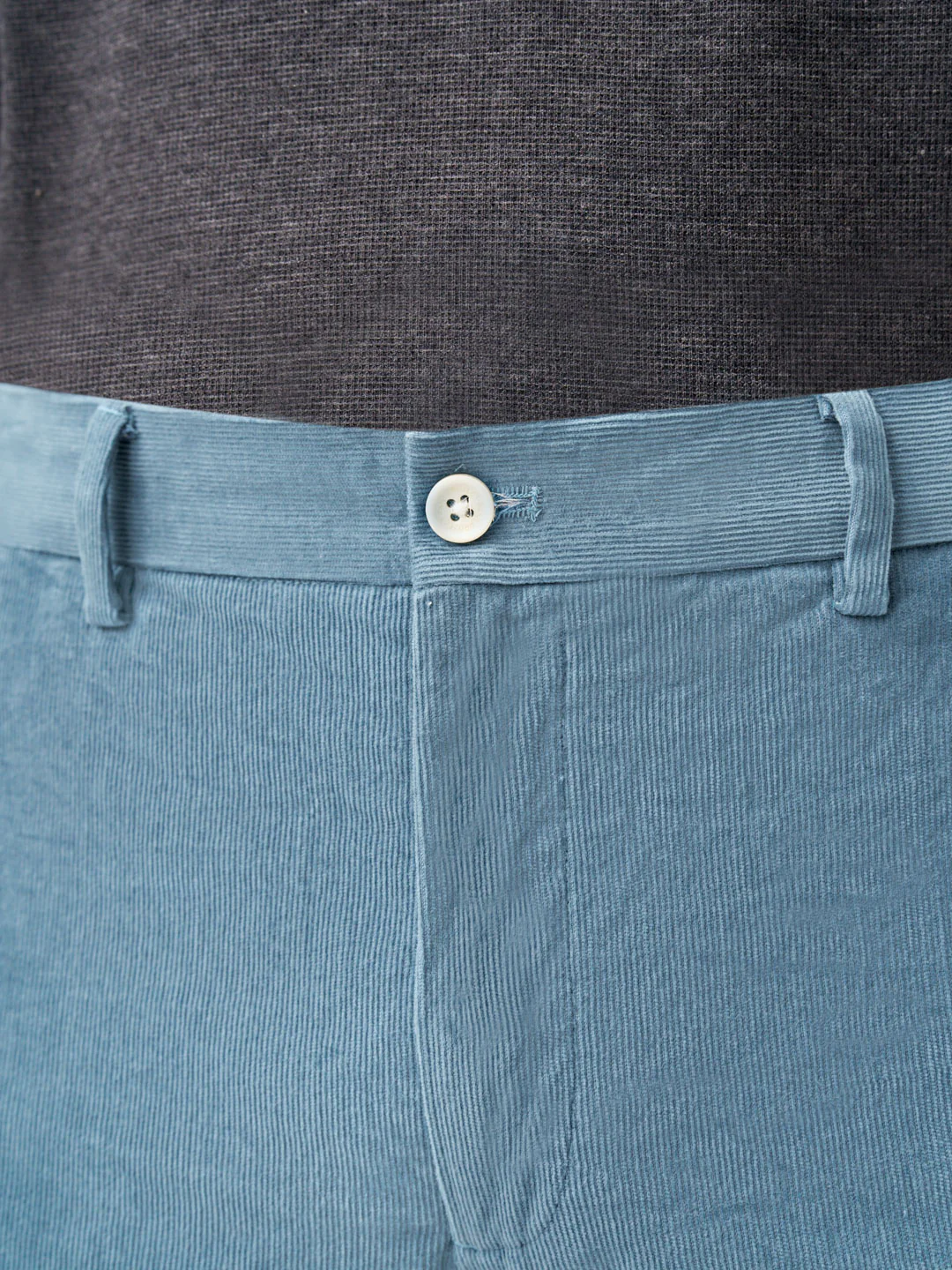 BoraBora Blue Corduroy Stretch Pants - Image 6