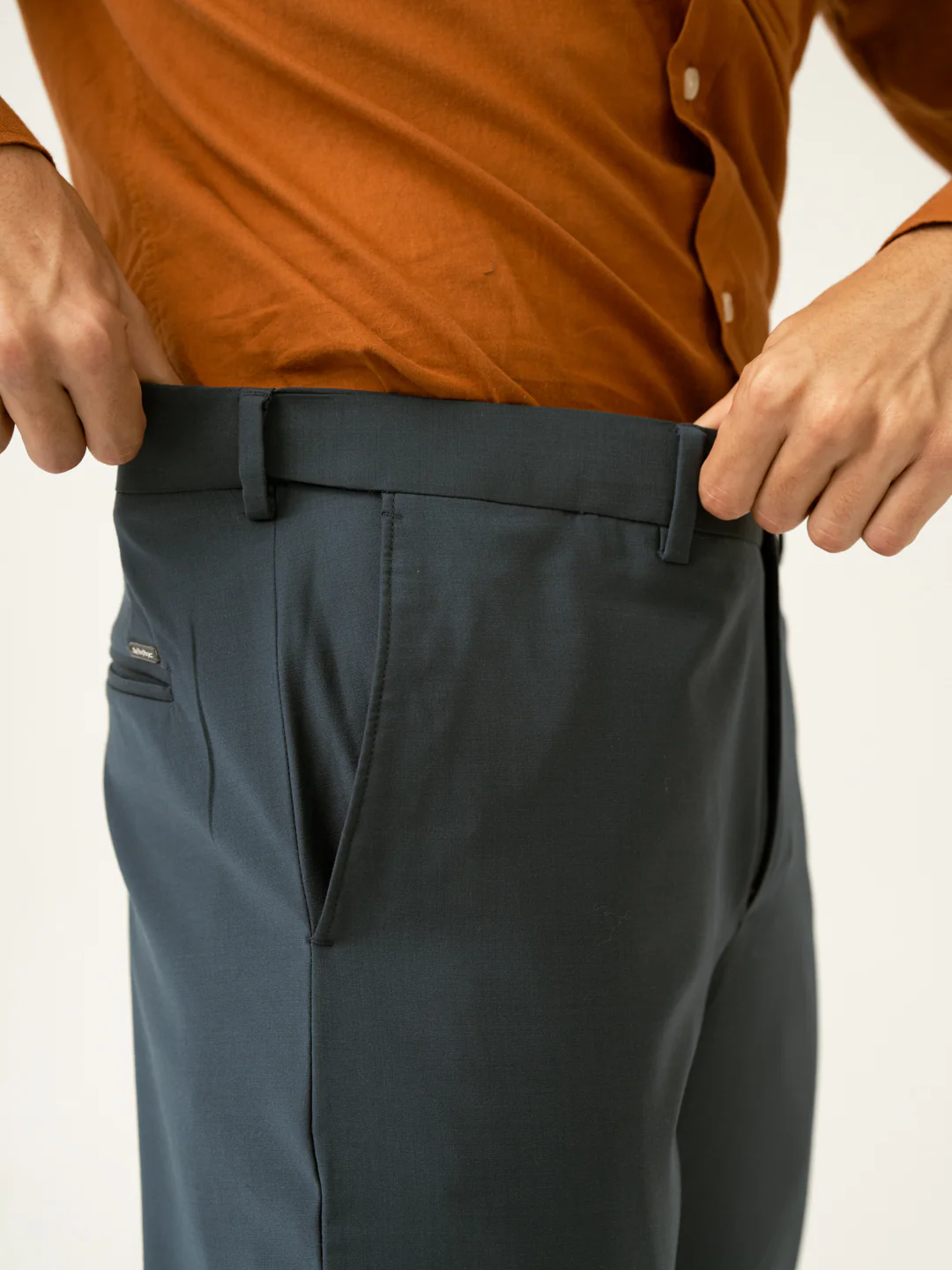 Bottle Green Merino Wool Pants - Image 4