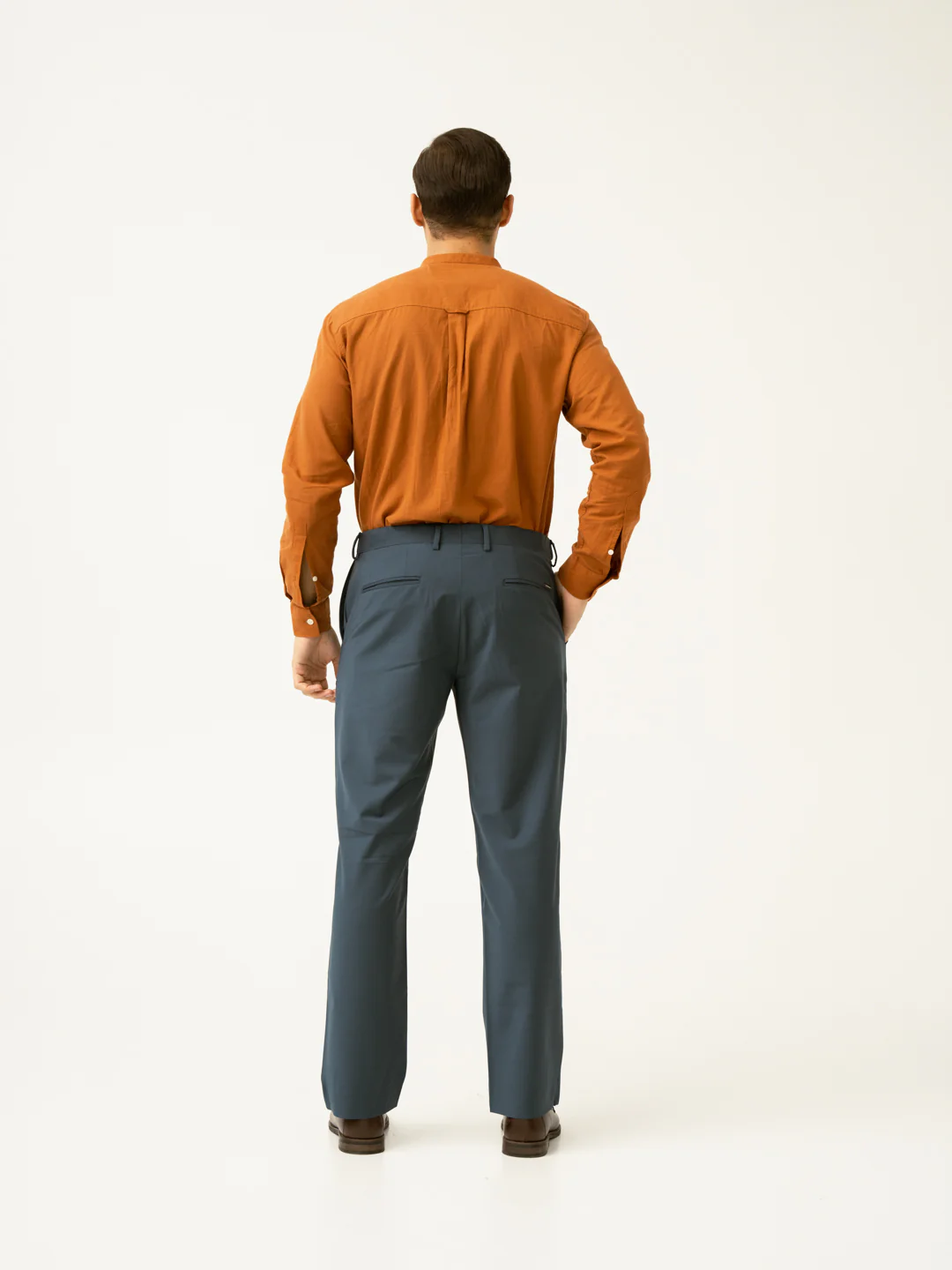Bottle Green Merino Wool Pants - Image 7