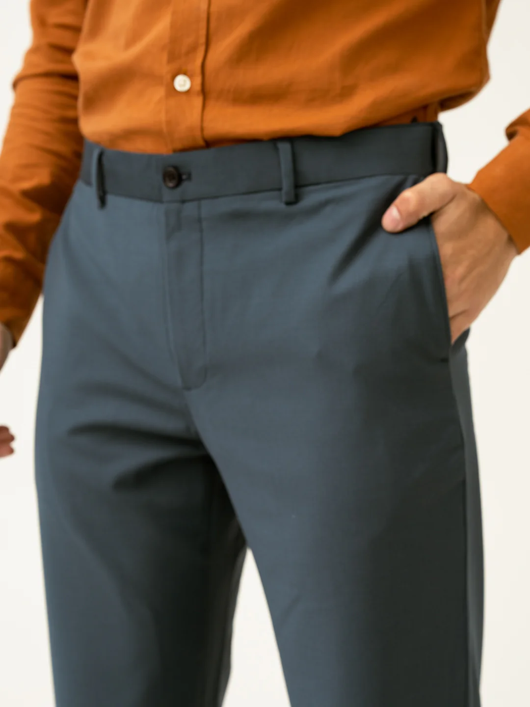 Bottle Green Merino Wool Pants - Image 9