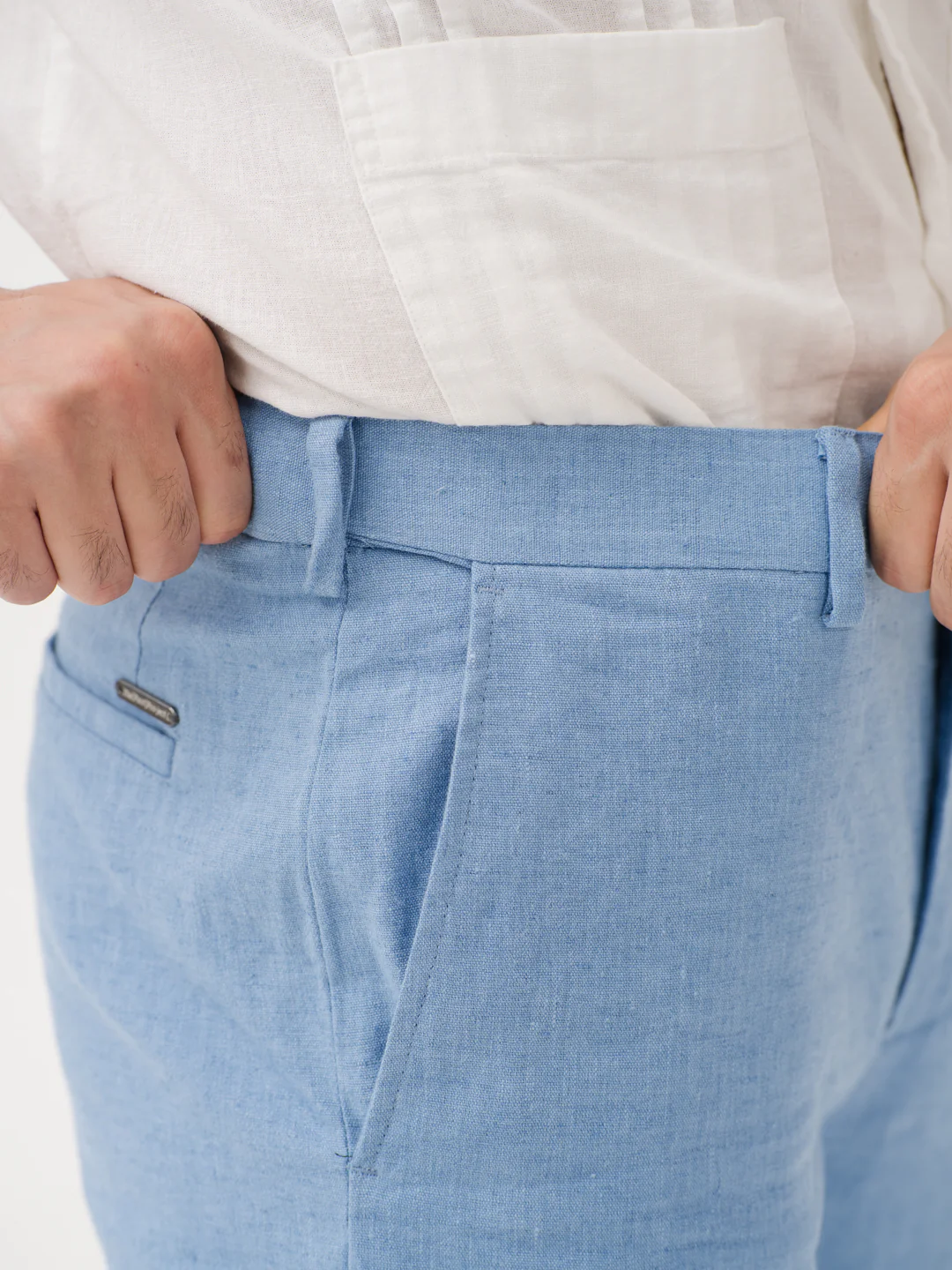 Breatheloop Blue Linen Sorona Pants - Image 5