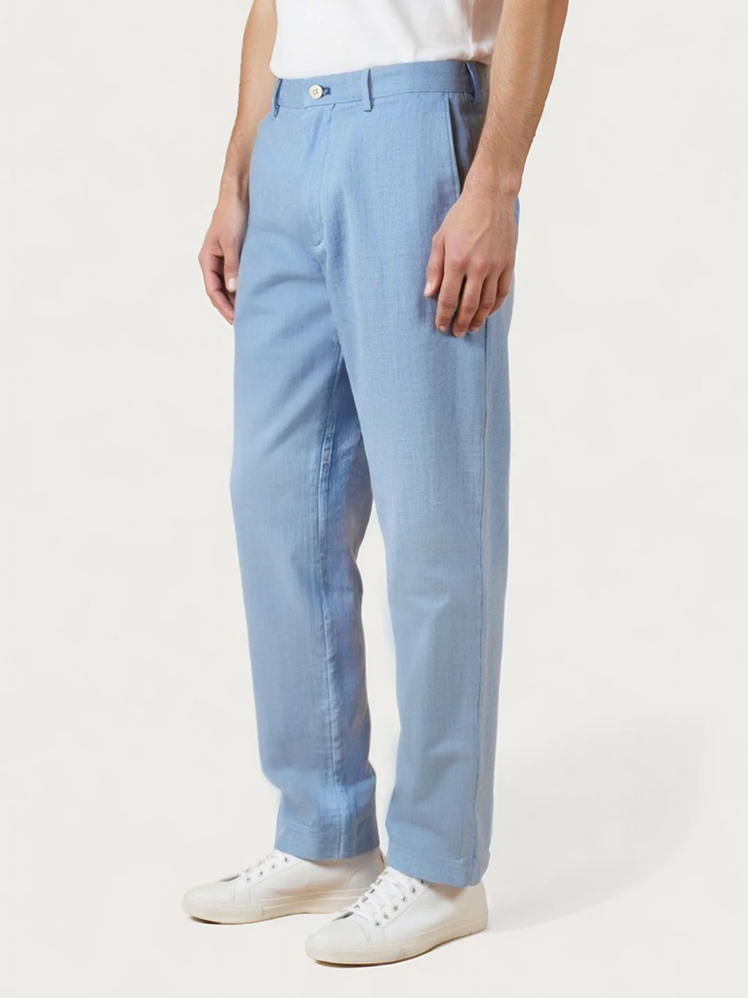 Breatheloop Blue Linen Sorona Pants - Image 6