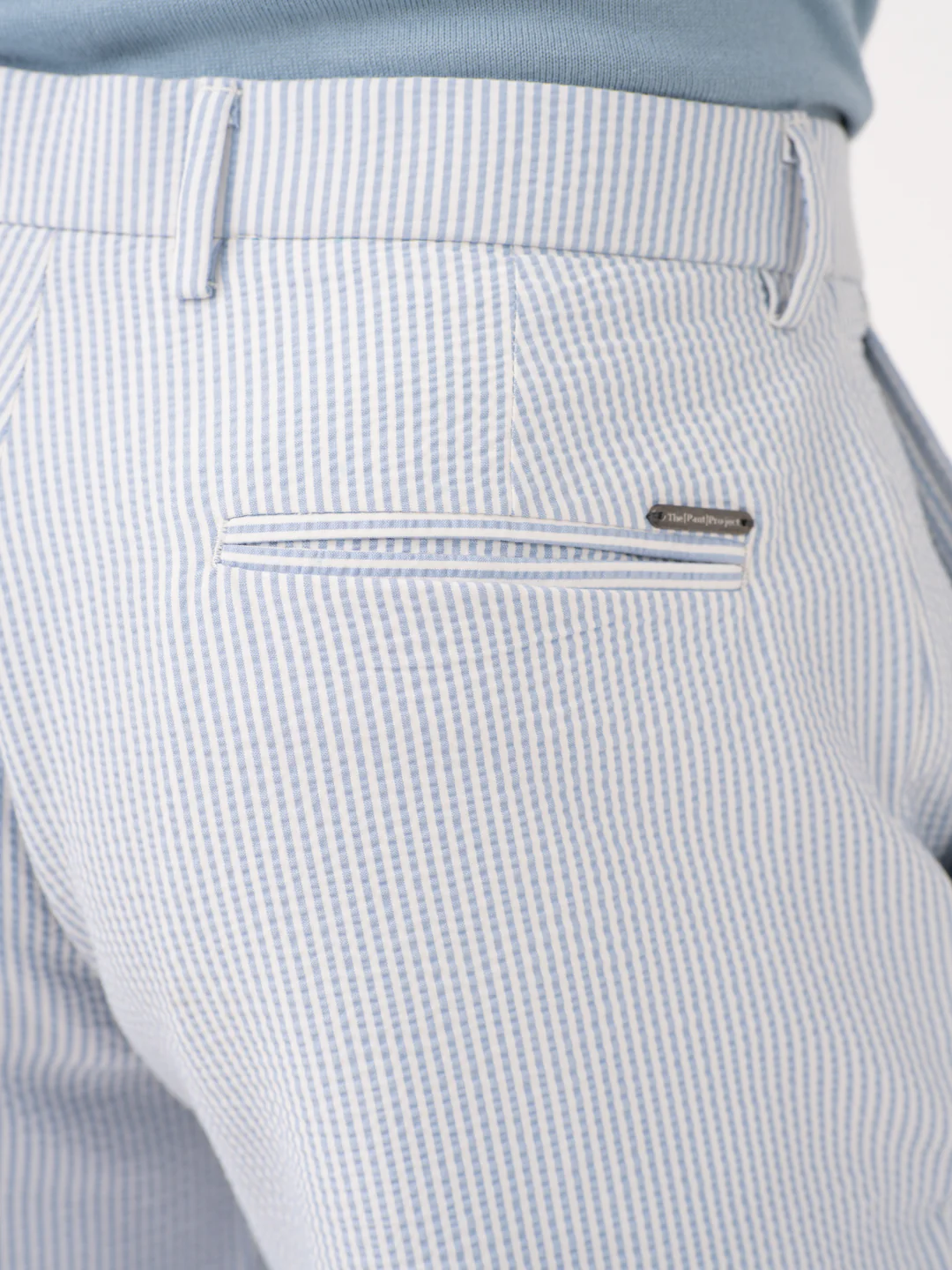 Breeze Blue Stripes Seersucker Pants - Image 9