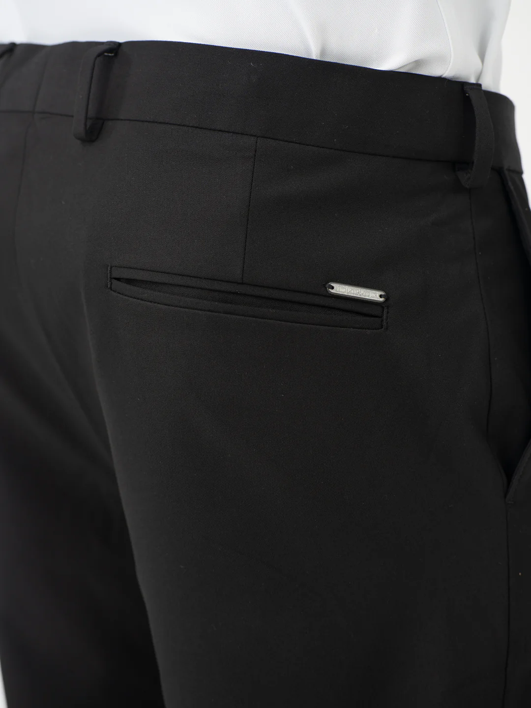 Brisk Black Water Repellent Relaxed Fit Stretch Formal Pants - Image 12