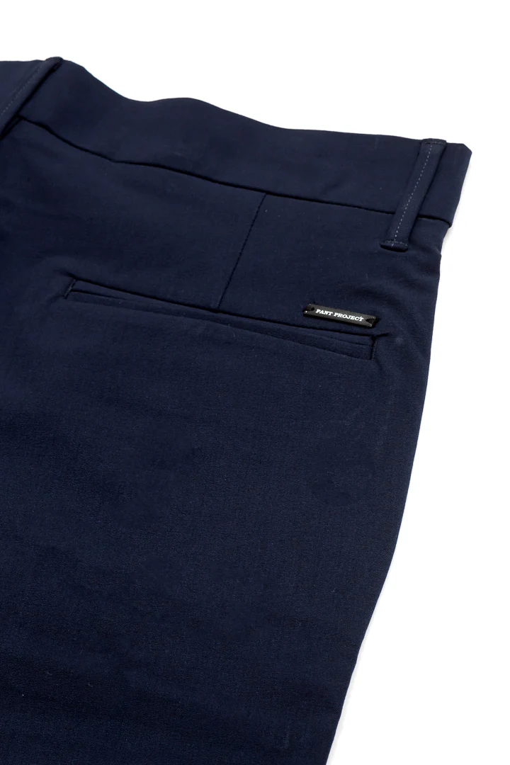Eco Navy Stretch Chino Shorts - Image 6