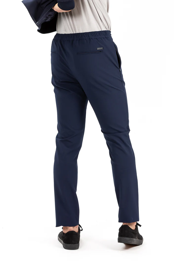 Eco Navy Stretch Joggers - Image 5