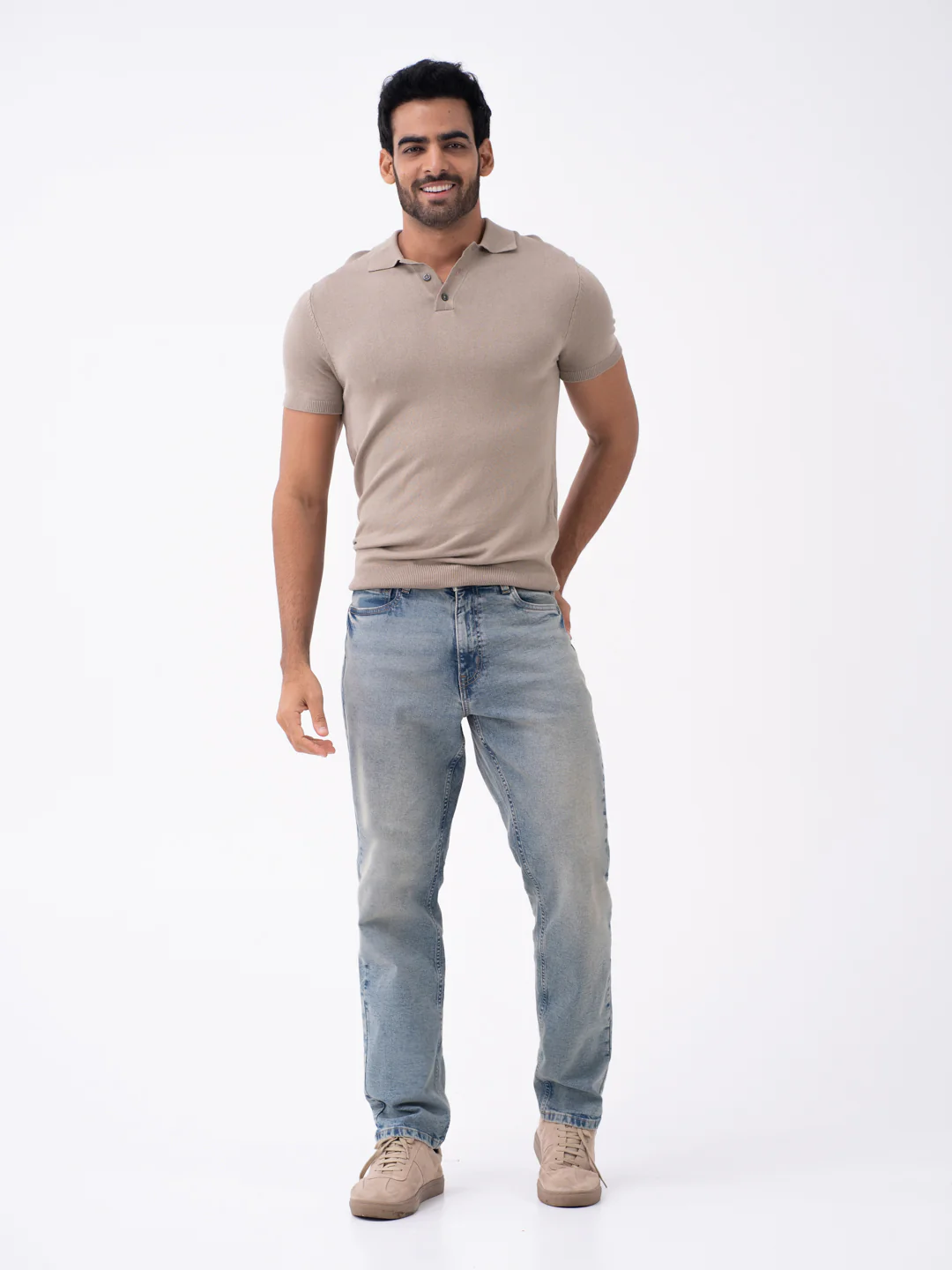 Burnt Vintage Blue Relaxed Fit Jeans - Image 5