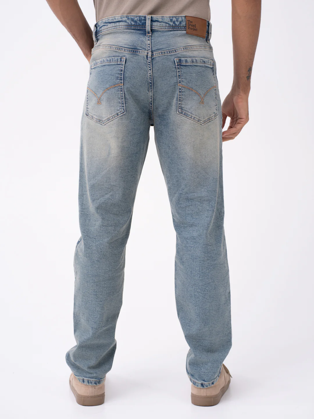 Burnt Vintage Blue Relaxed Fit Jeans - Image 6