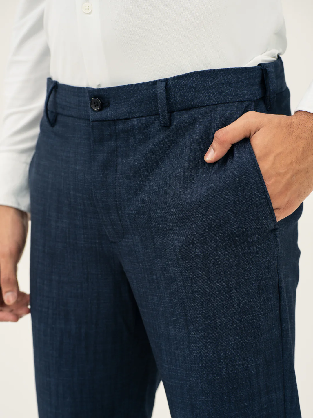 Cadet Blue Business Casual Pants - Image 10