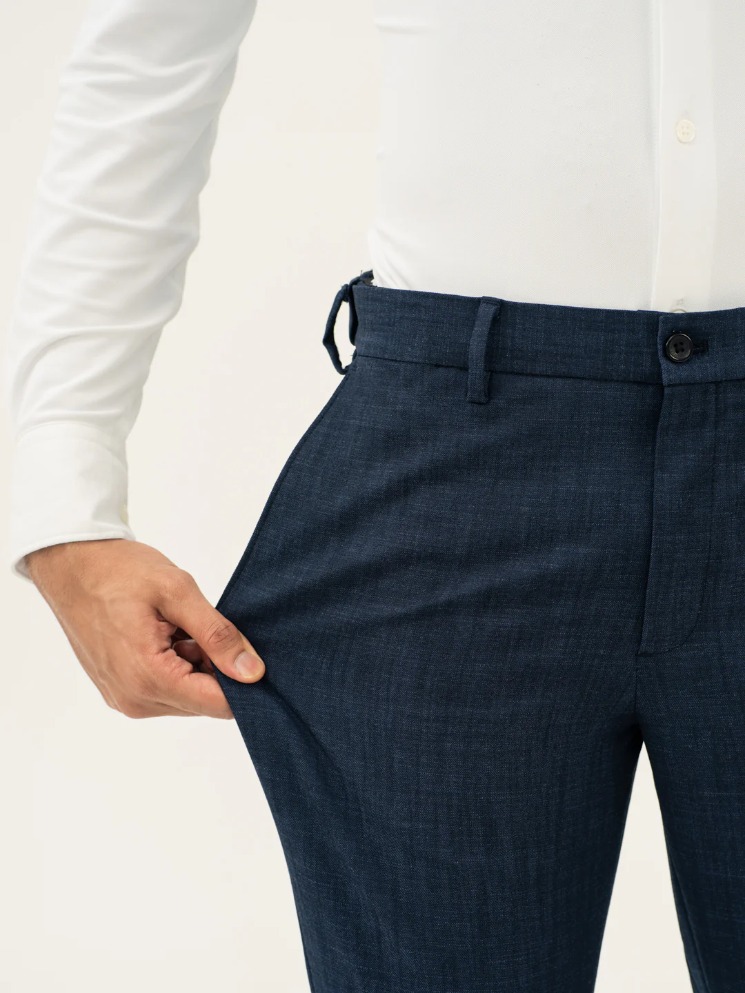 Cadet Blue Business Casual Pants - Image 3
