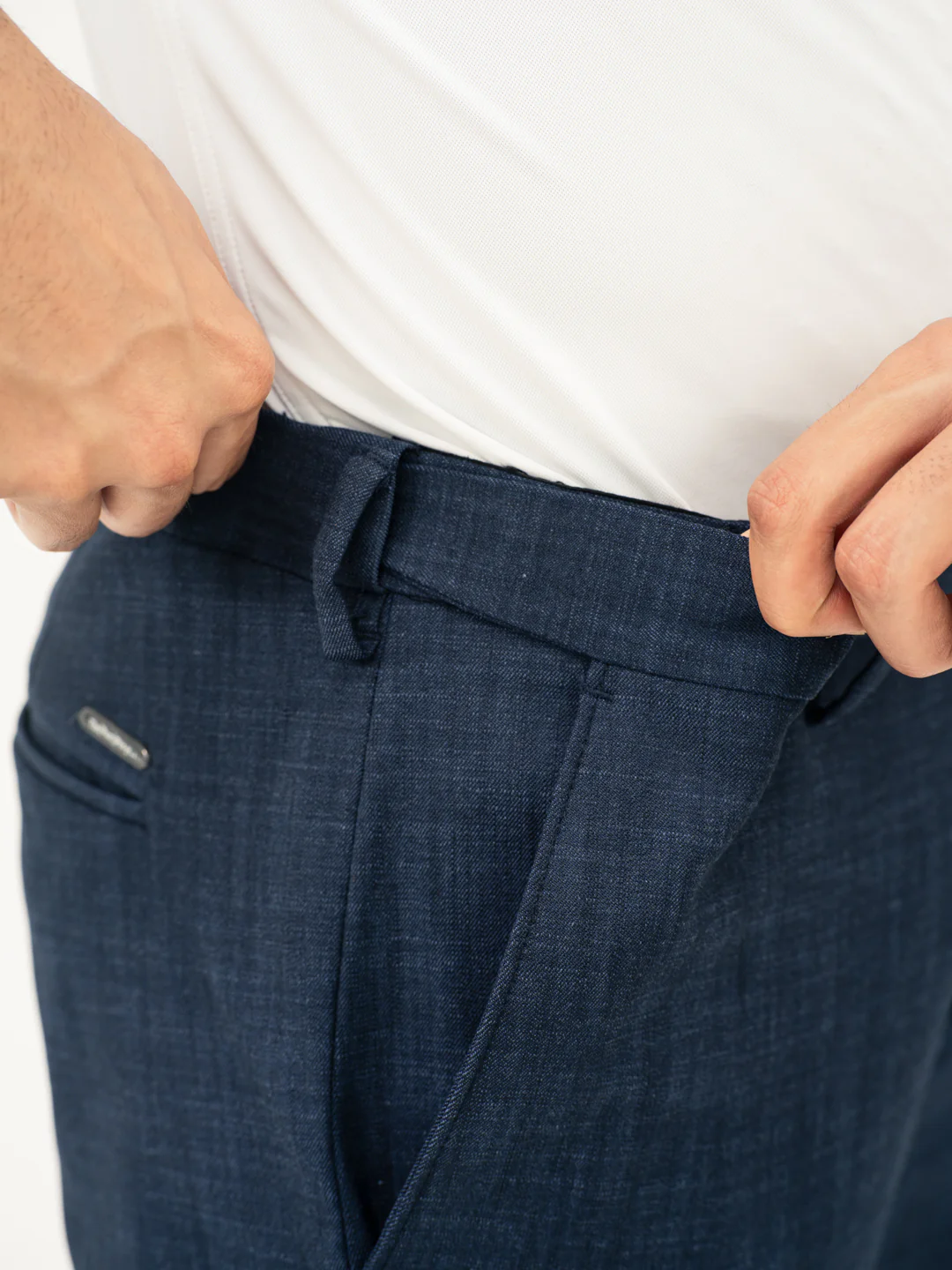Cadet Blue Business Casual Pants - Image 5