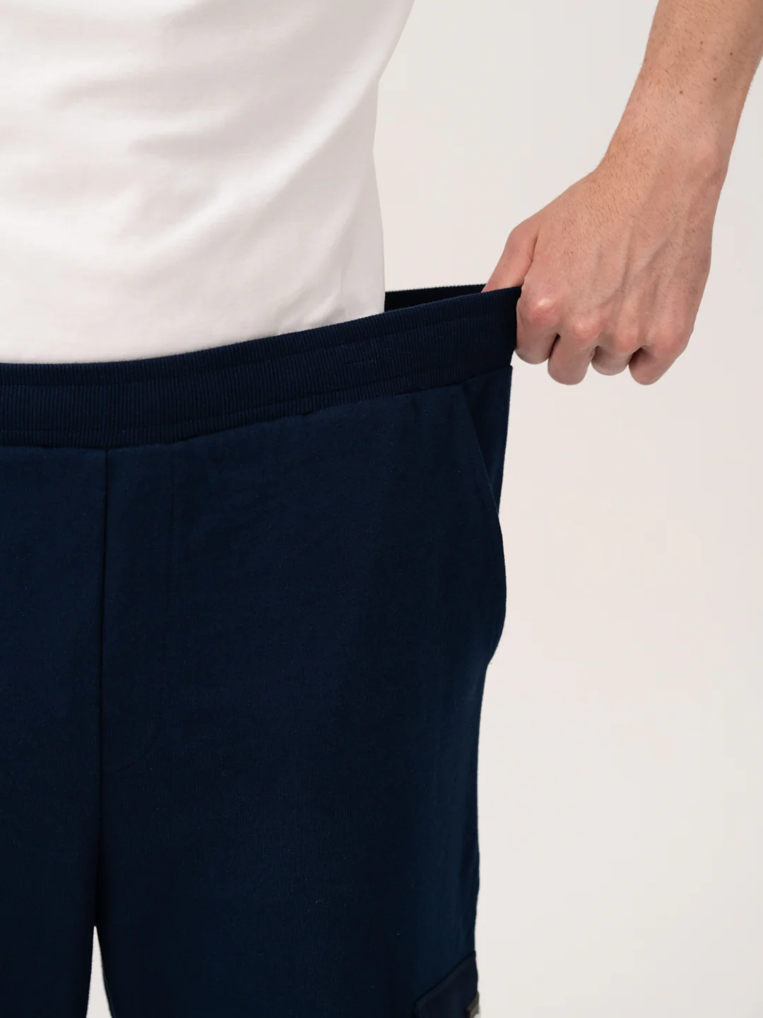 Calm Navy Relaxed Fit Cargo Sweatpants - Image 5