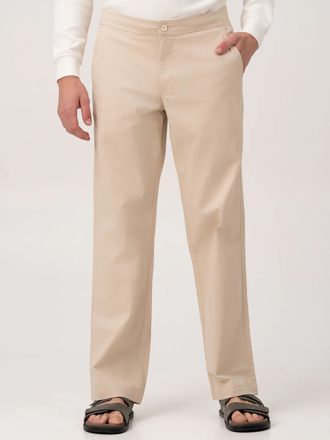 Cappadocia Beige Relaxed Fit Lounge Pants