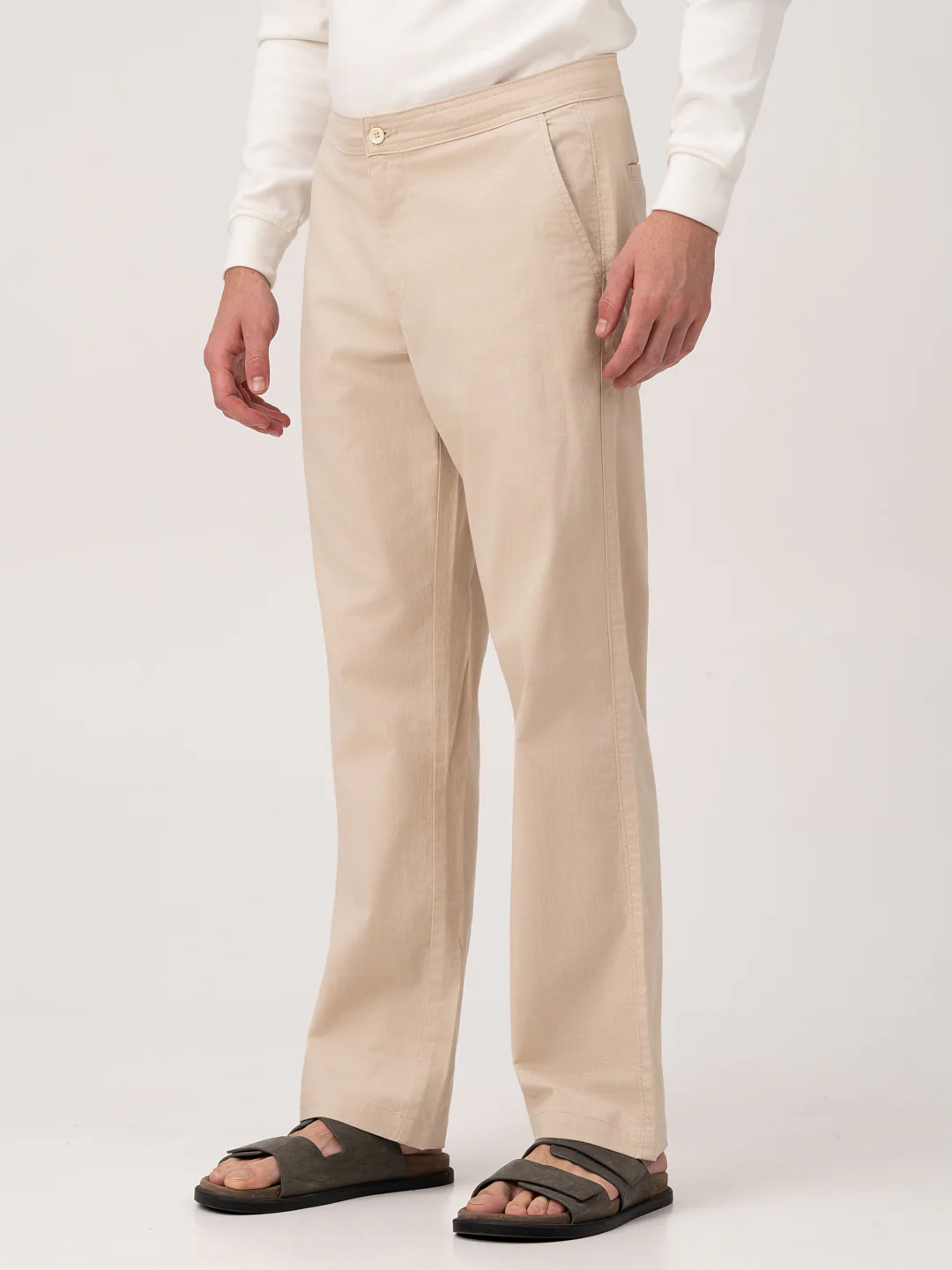 Cappadocia Beige Relaxed Fit Lounge Pants - Image 10