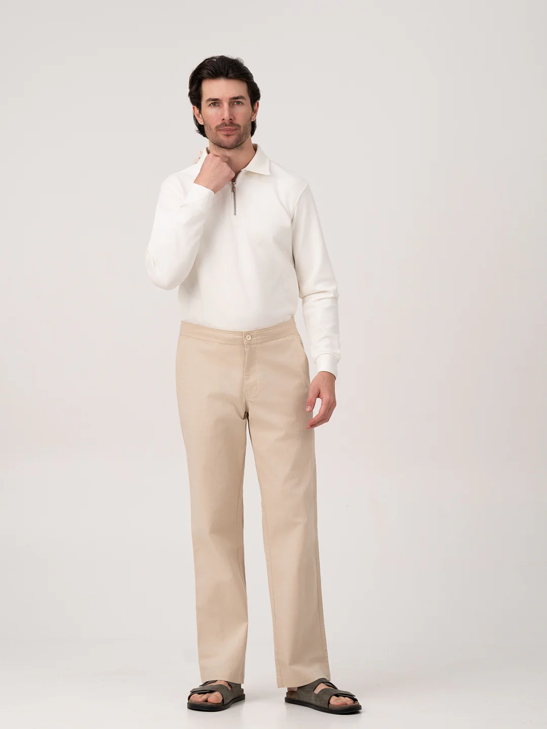 Cappadocia Beige Relaxed Fit Lounge Pants - Image 2