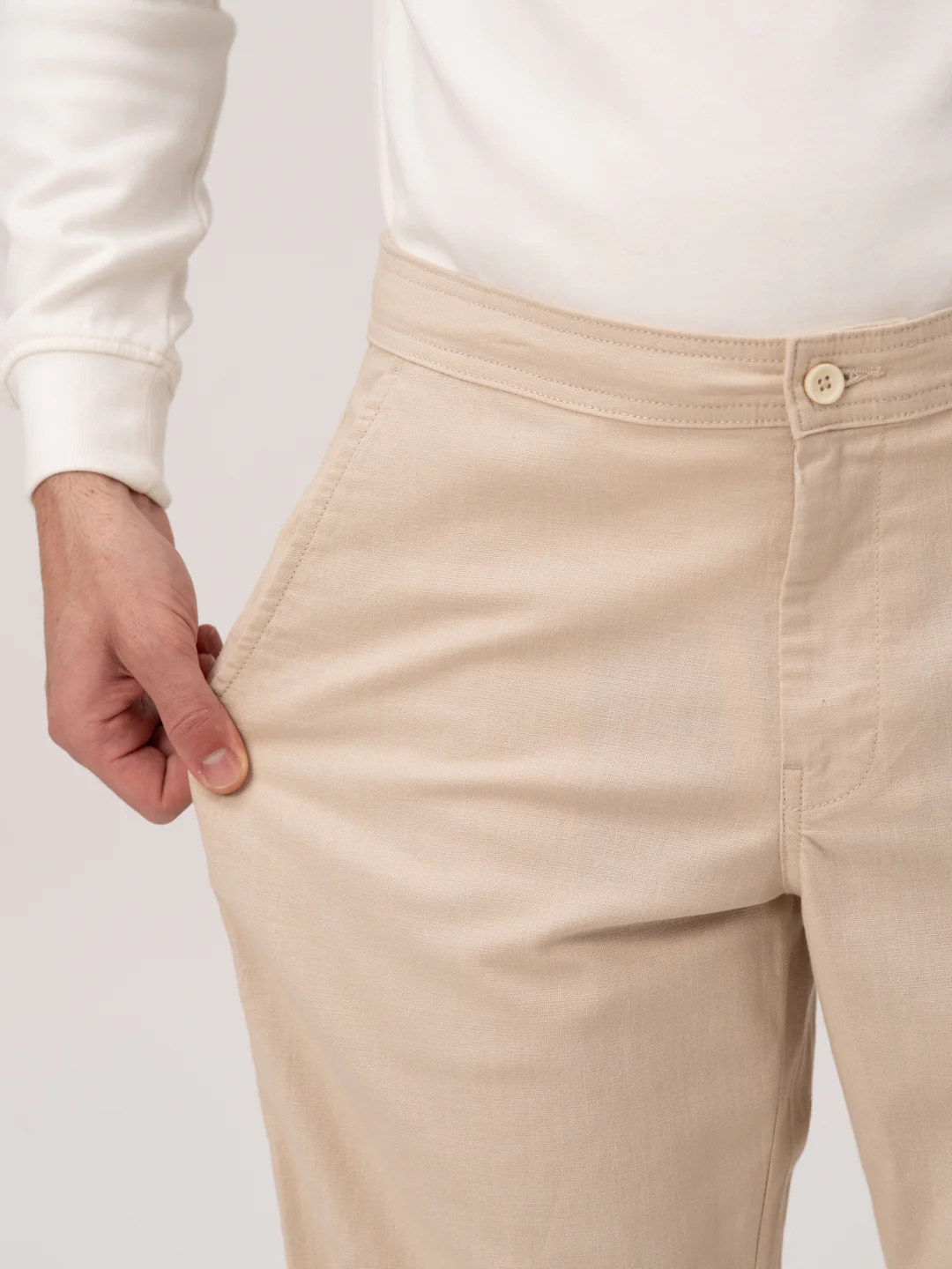 Cappadocia Beige Relaxed Fit Lounge Pants - Image 3