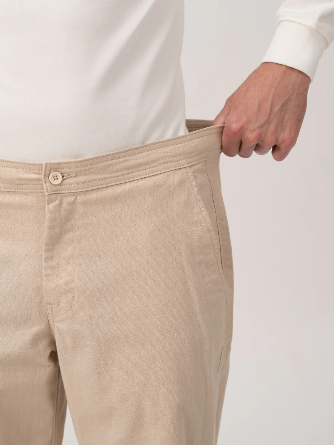 Cappadocia Beige Relaxed Fit Lounge Pants - Image 4