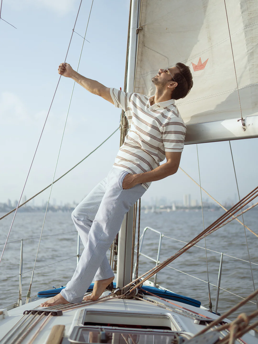 Captain Navy Stripes Seersucker Pants - Image 4