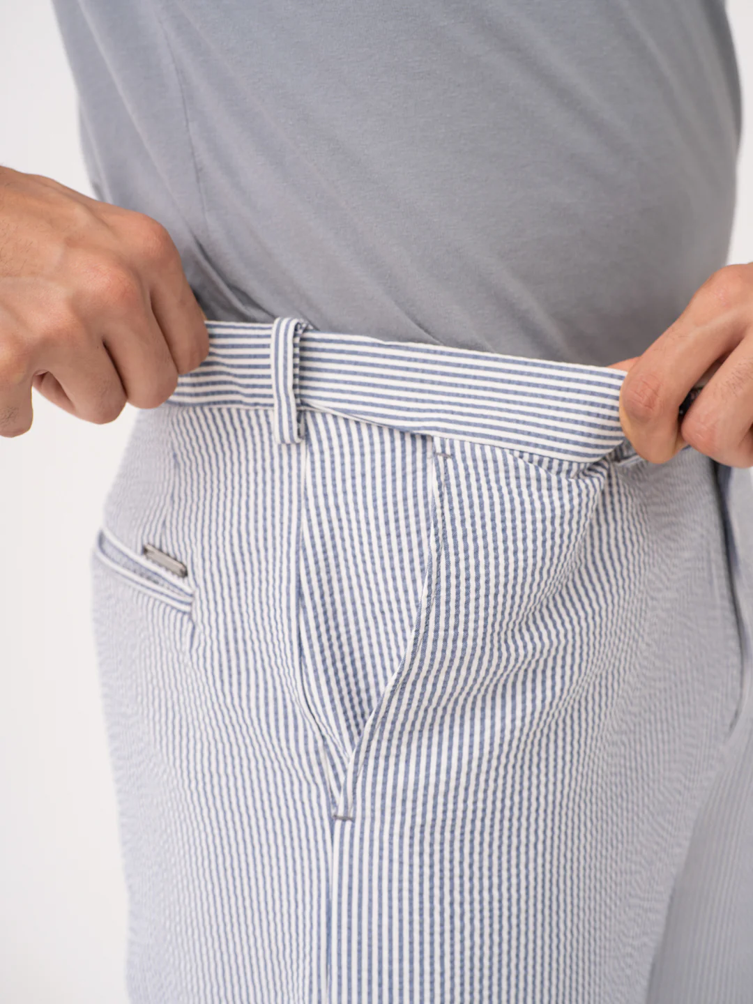 Captain Navy Stripes Seersucker Pants - Image 6