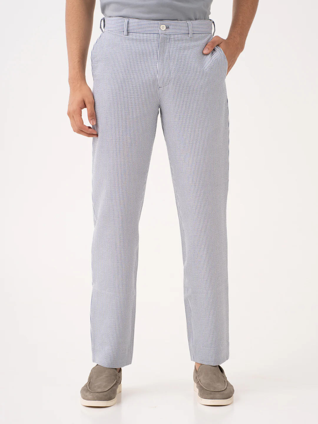 Captain Navy Stripes Seersucker Pants - Image 7