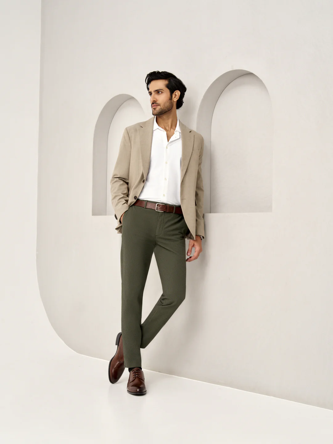 Chandigarh Green Checks Seersucker Pants - Image 5