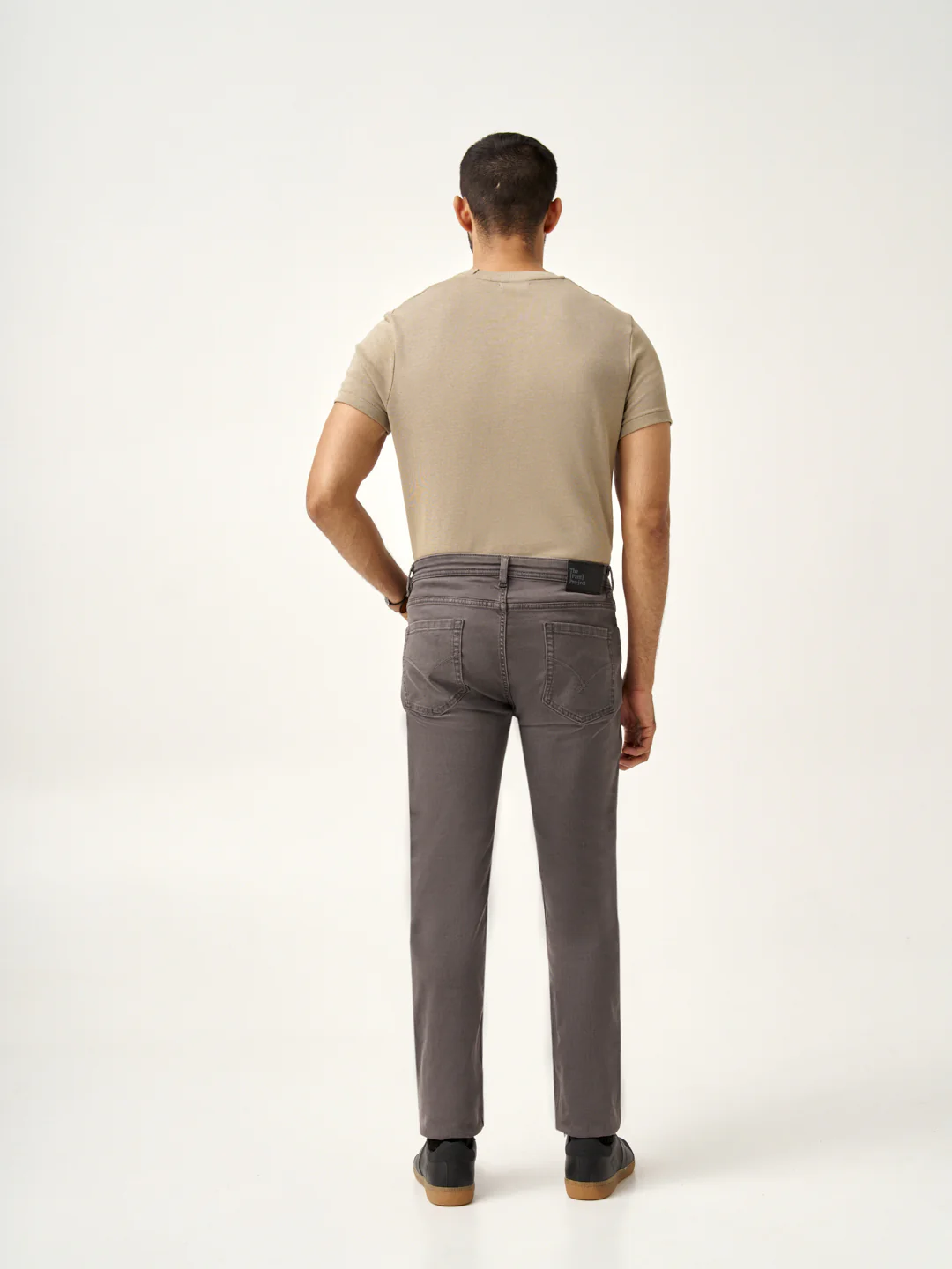 Charcoal Grey Power-Stretch Slim Fit Jeans - Image 11