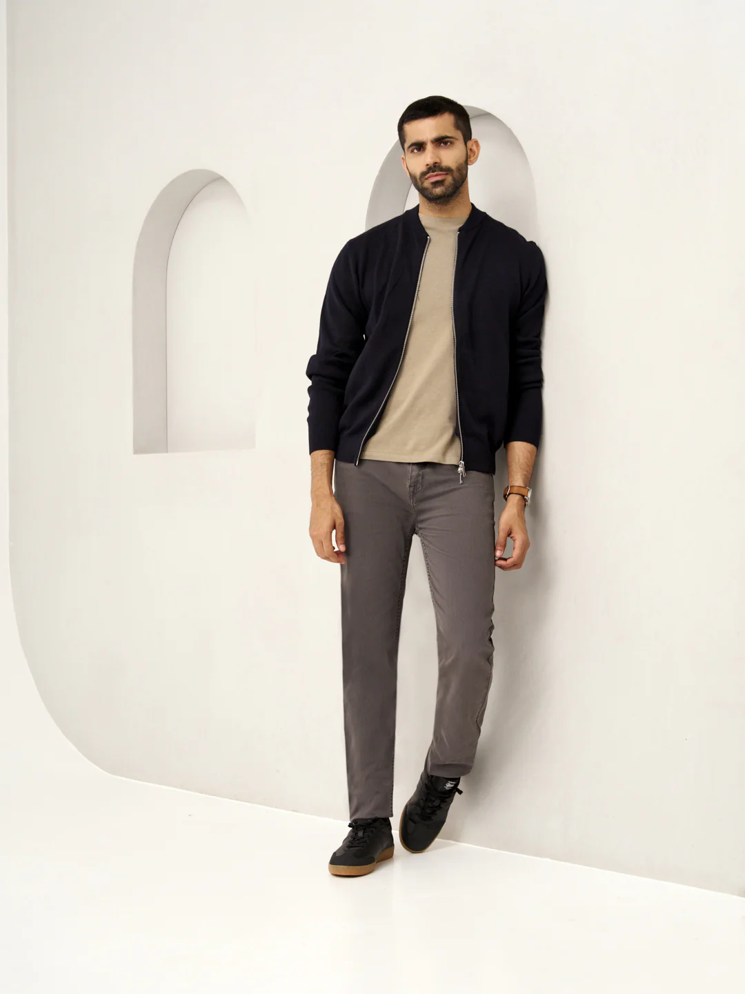 Charcoal Grey Power-Stretch Slim Fit Jeans - Image 7