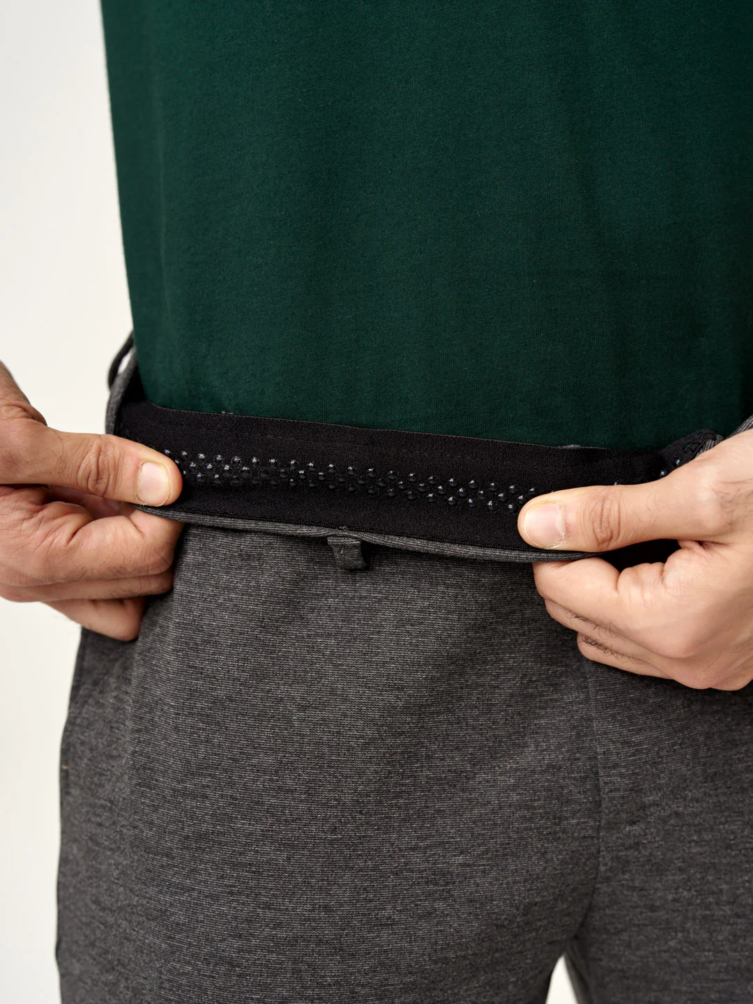 Charcoal Plus Size Power-Stretch Pants - Image 4